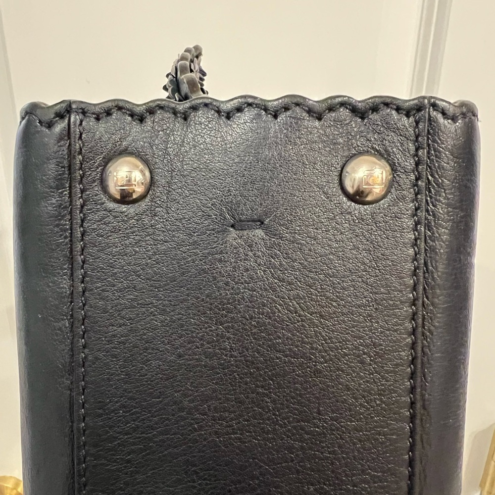 Fendi 3Jours navy blue leather mini bag - Picture 10 of 12